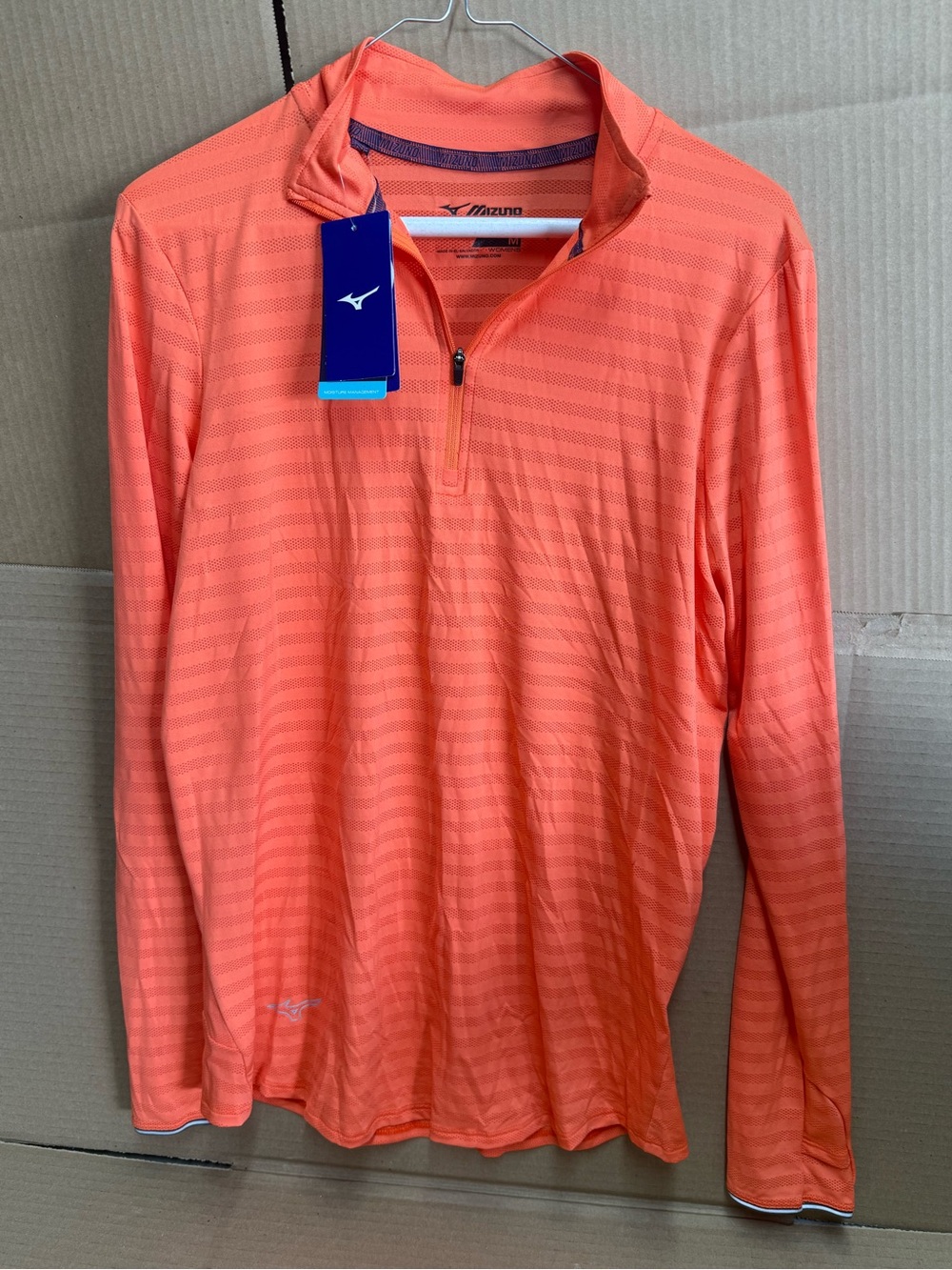 New Mizuno Bright Orange Performance Top